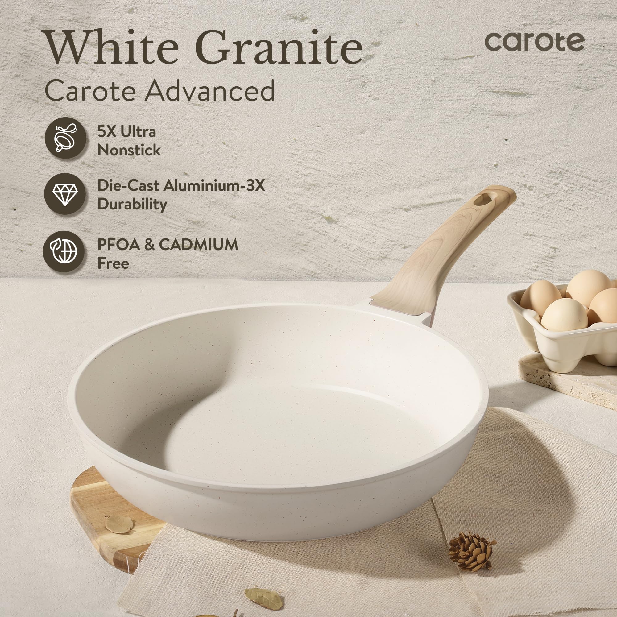 CAROTE ICE cazo 3qt con tapa para recetas rápidas.