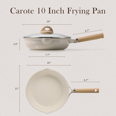 Interior cerámico antiadherente CAROTE facilita la limpieza tras cocinar.