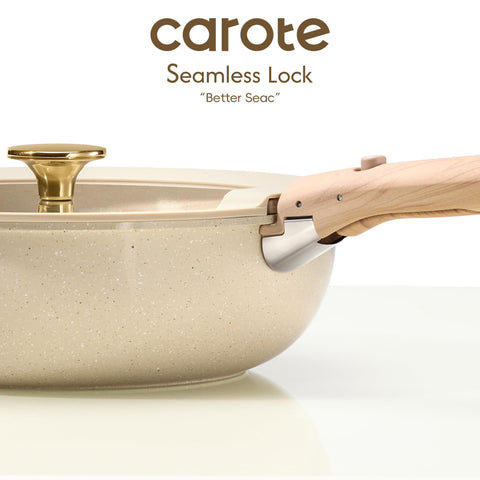 CAROTE recubrimiento cerámico facilita cocción más limpia y saludable.