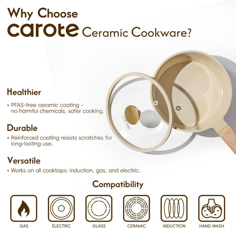 CAROTE mango frío para manipulación segura sin quemaduras