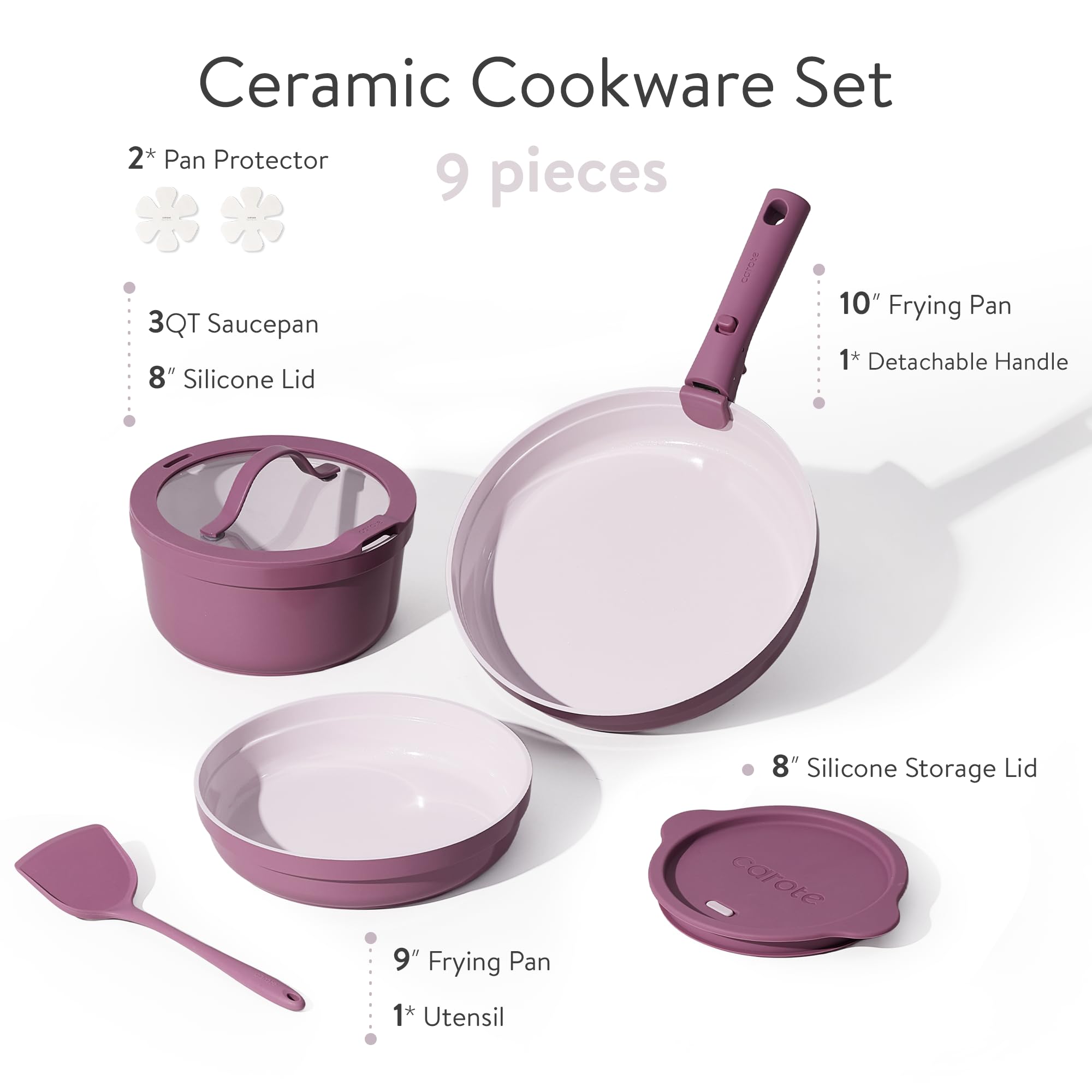 CAROTE, mango removible: almacenamiento compacto y manejo práctico.