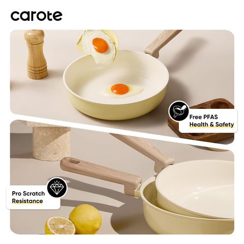 CAROTE olla 2-5-qt con tapa, ideal para hervir y salsas