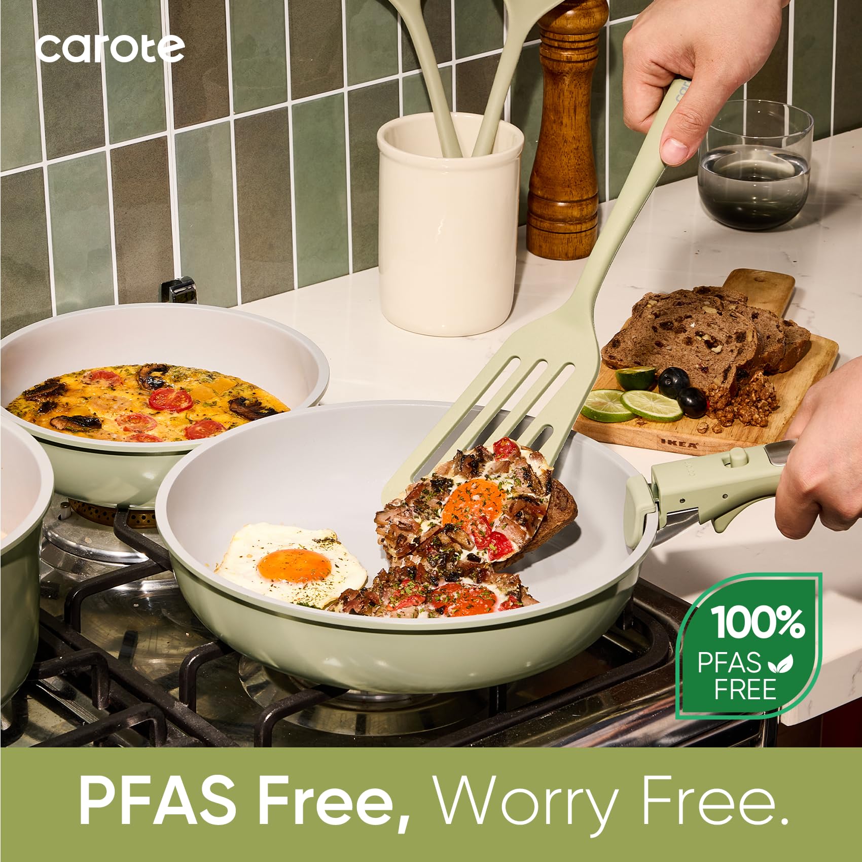 CAROTE olla 4 qt y 4.5 qt con tapa, gran capacidad para guisos