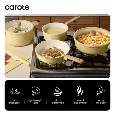 CAROTE olla 5-qt con tapa, apta para guisos y caldo