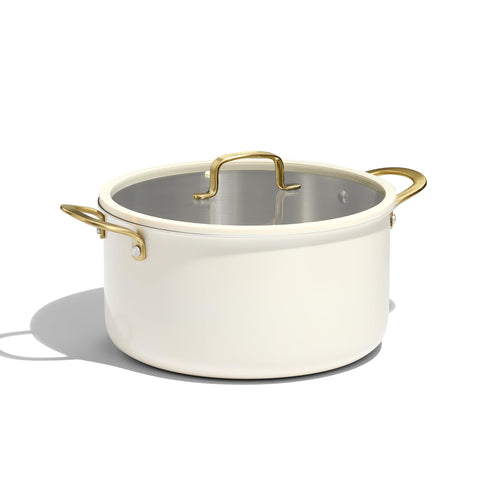 CAROTE olla 8QT con 3 capas de acero inoxidable para cocción uniforme
