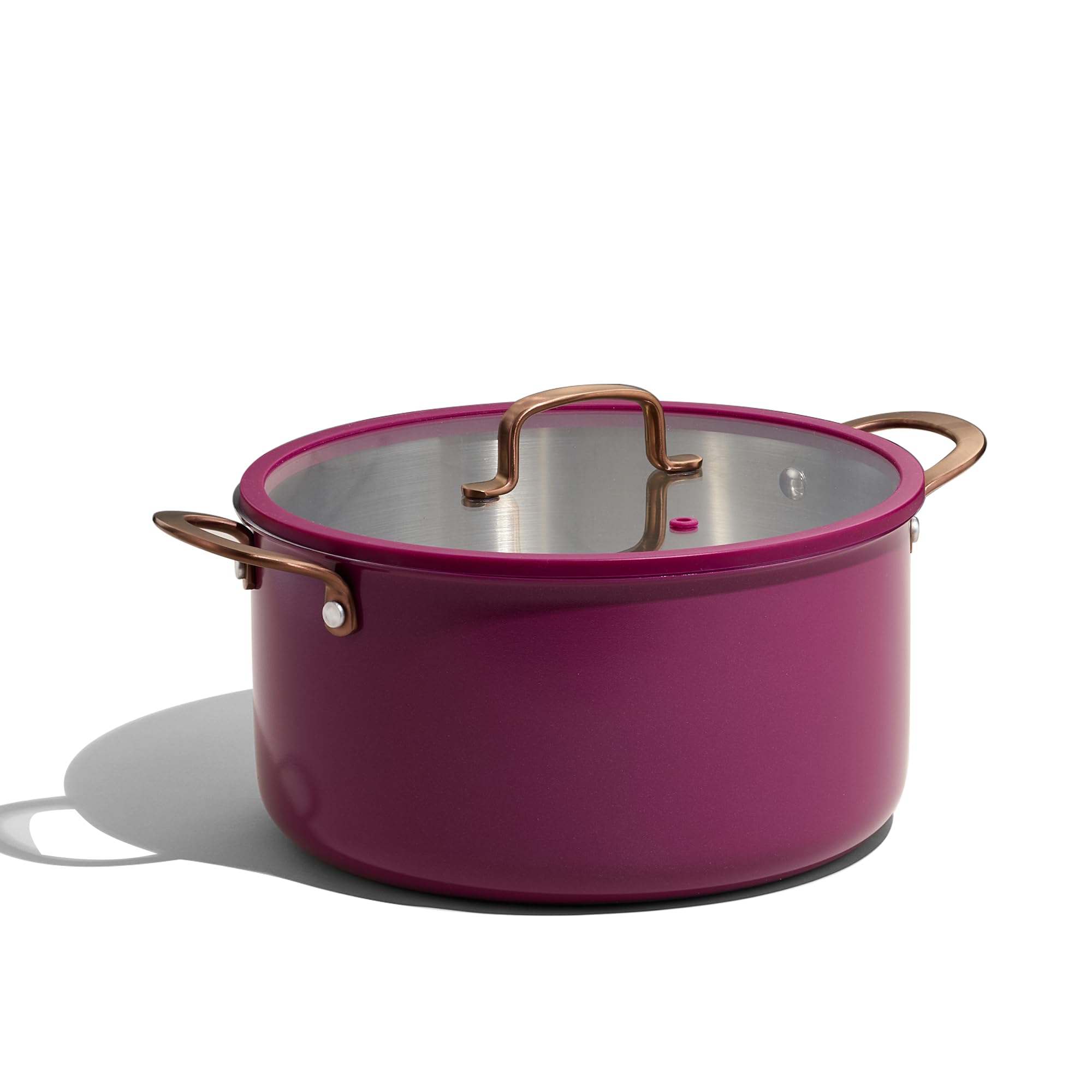 CAROTE Olla 8QT vista externa: acabado duradero y cocción pareja.