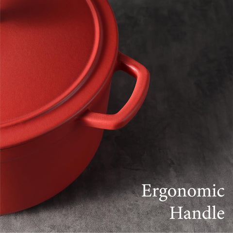 CAROTE esmaltada 5qt apta para todo tipo de estufa, incluso inducción.