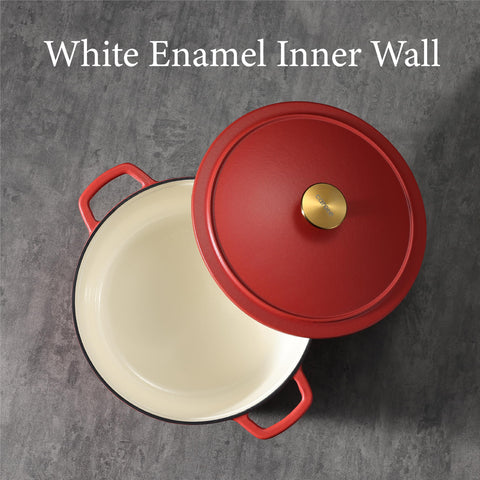 CAROTE olla esmaltada 5qt, capacidad para 4-6 comensales y guisos.