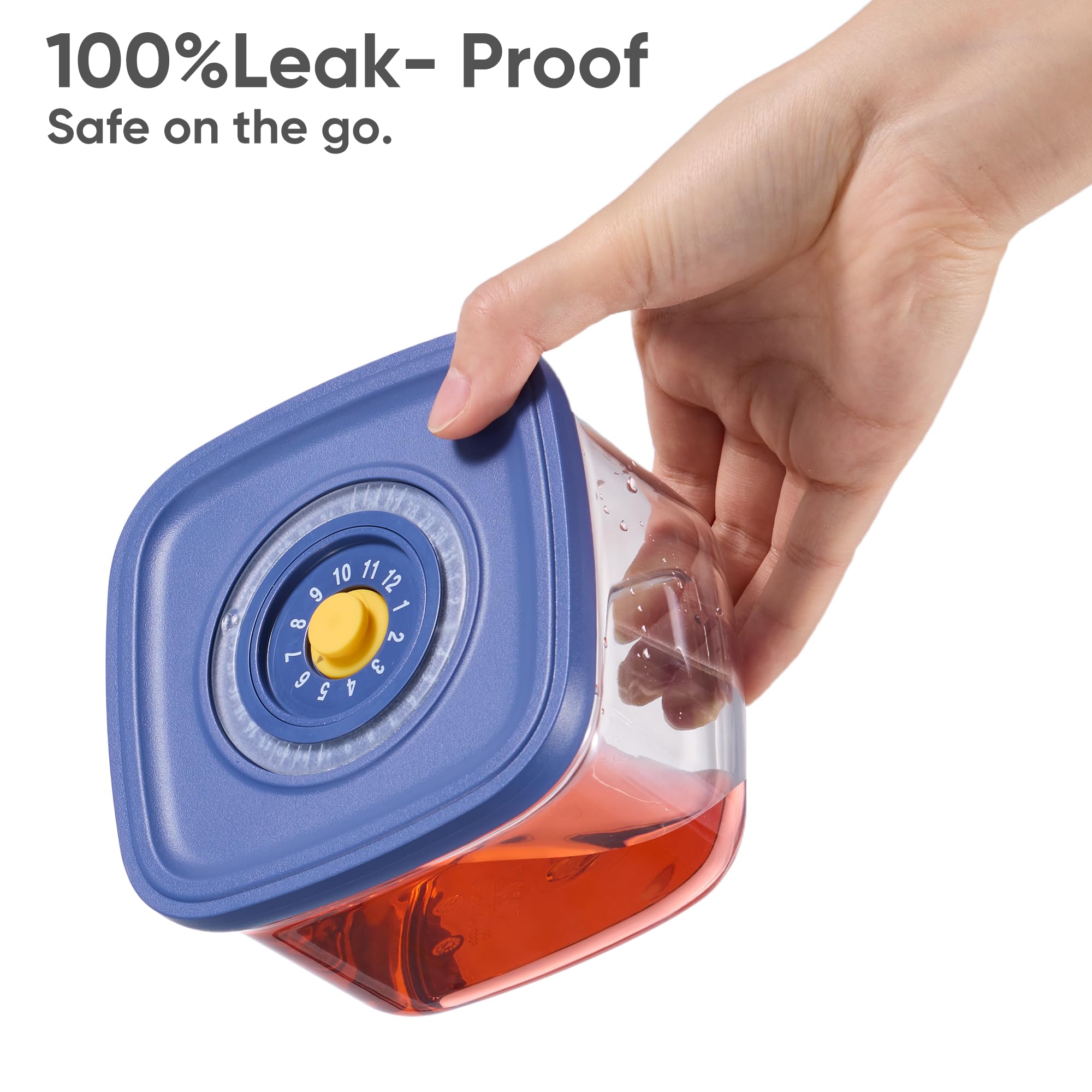 CAROTE plástico PET transparente para ver contenidos de un vistazo.