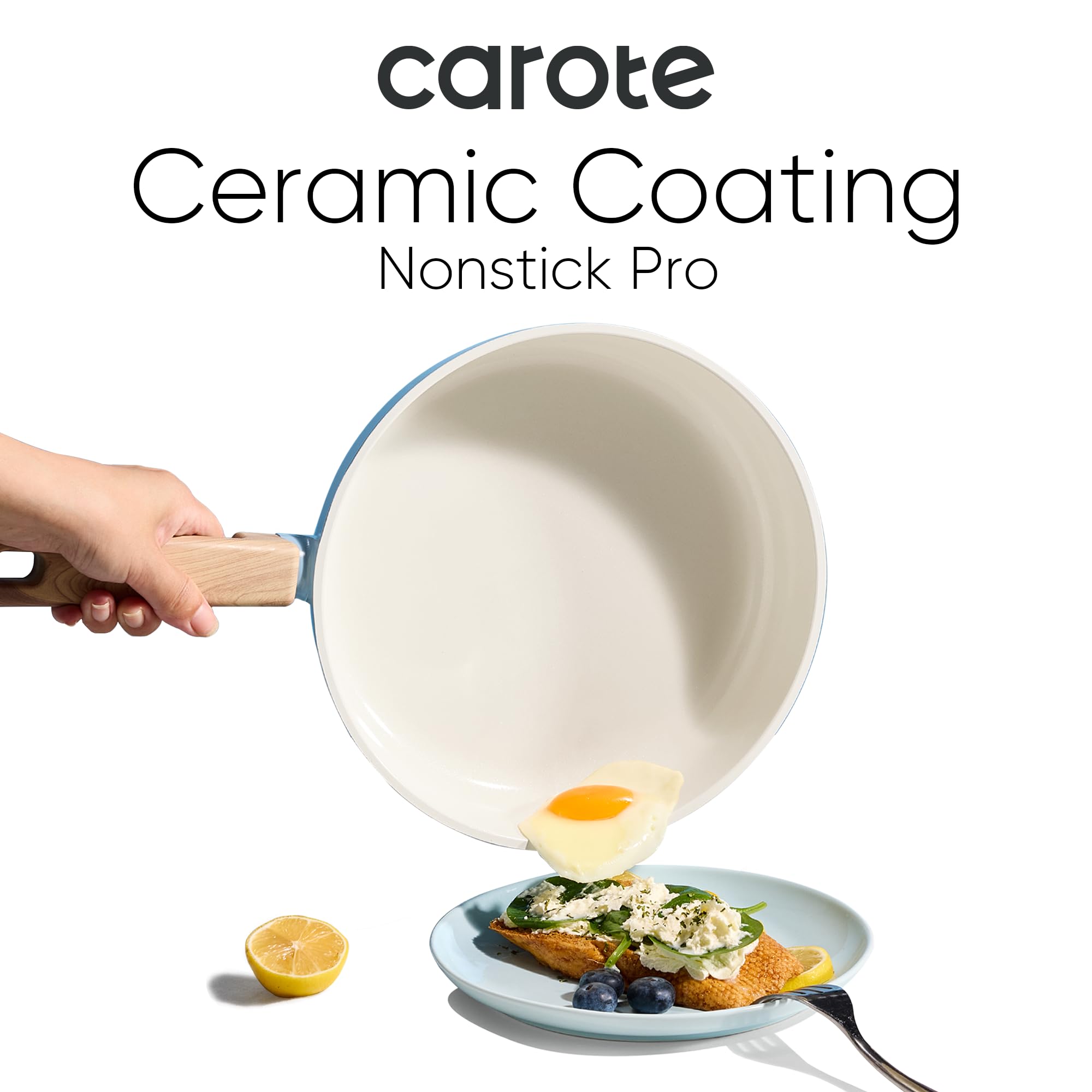 CAROTE sartén de 11 pulgadas para dorar y saltear de forma uniforme.