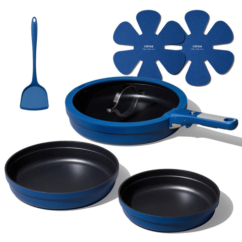 Sartén CAROTE de 8 pulgadas con tapa, ideal para saltear sin pegar