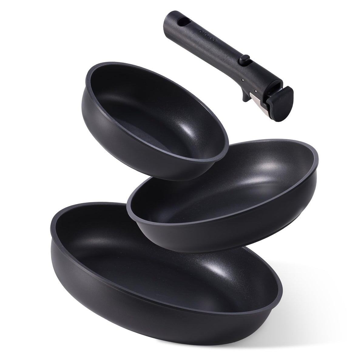 CAROTE sarten antiadherente de 8 pulgadas con mango desmontable para cocina ordenada