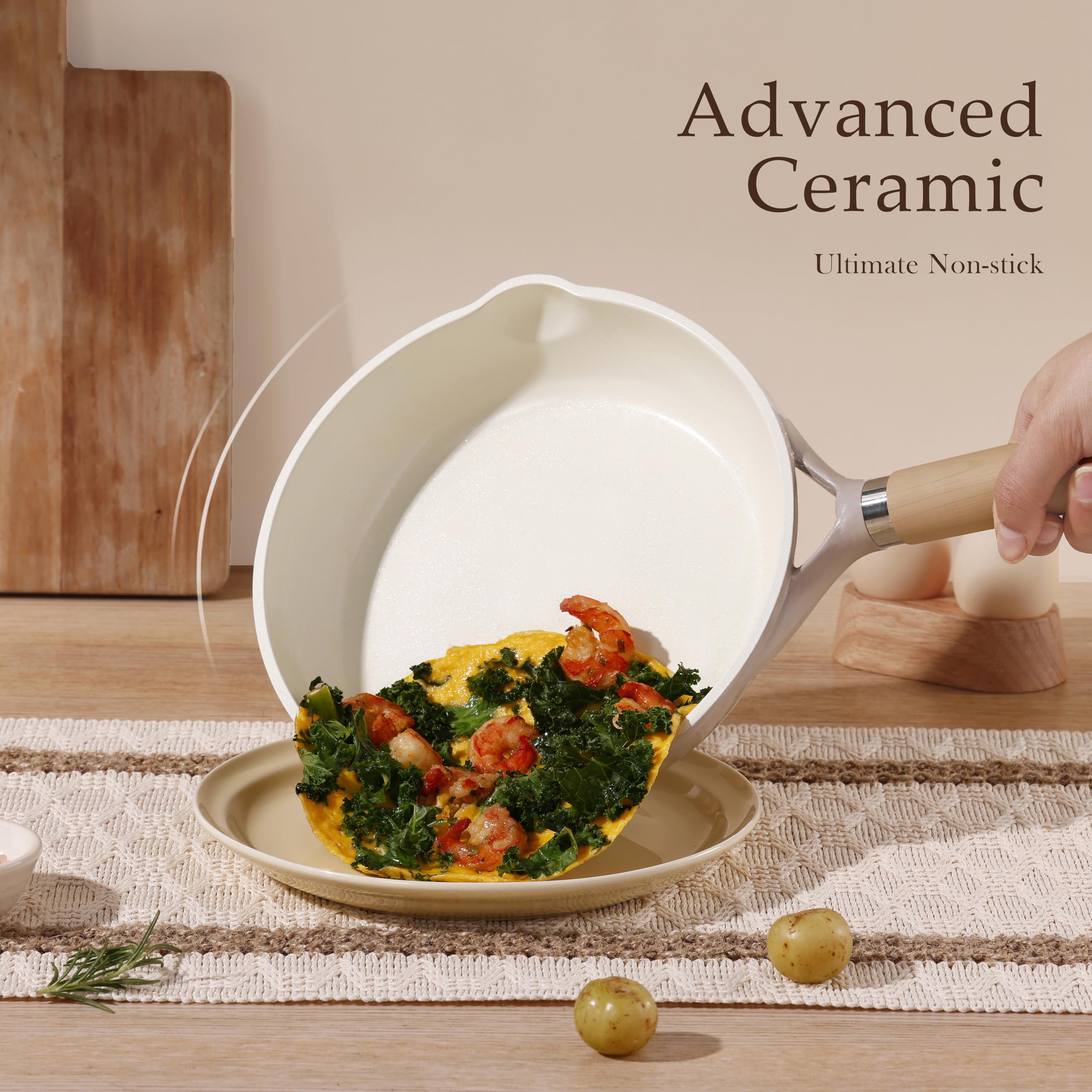 CAROTE sarten ceramica apta para induccion, cocción rápida y eficiente