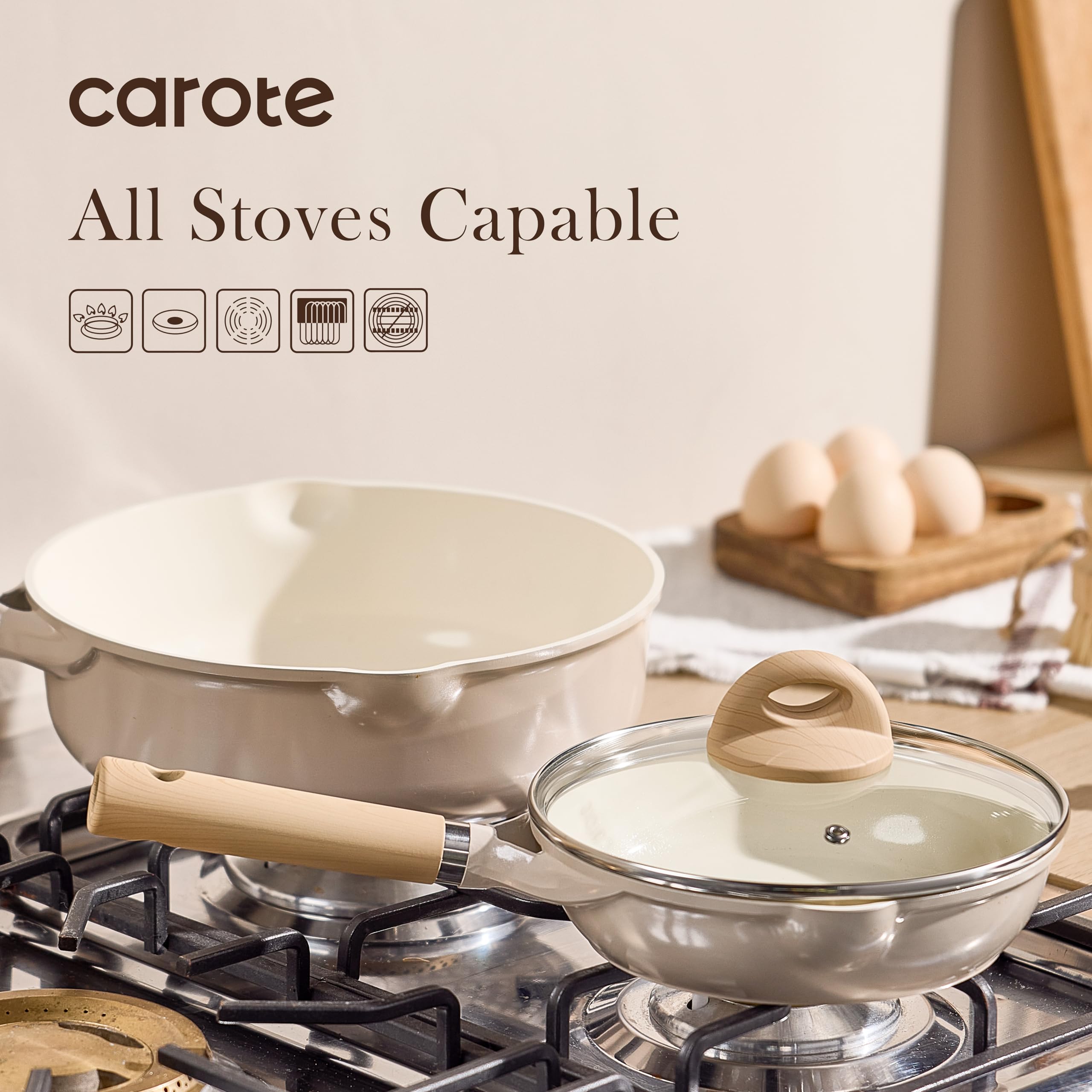 la sarten carote es compatible con induccion, ideal para cocinas modernas