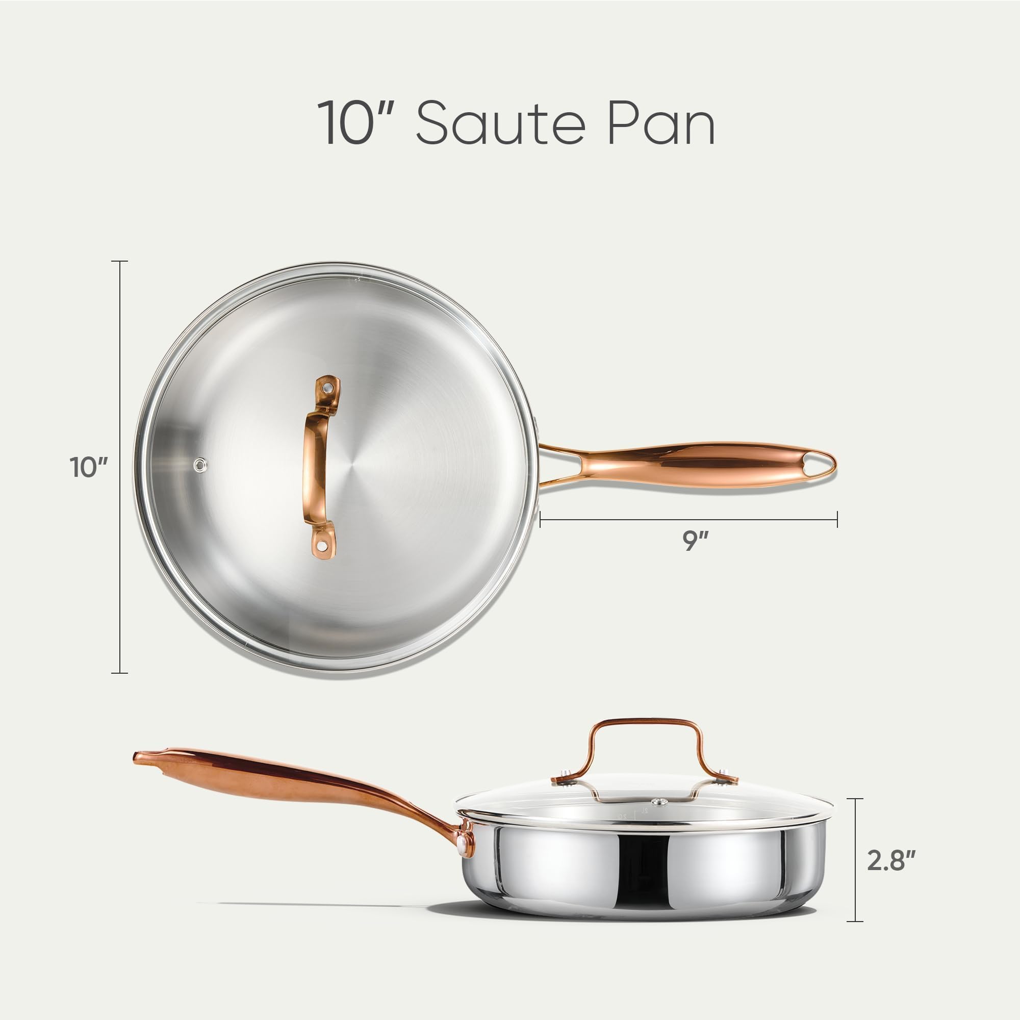 Sartén CAROTE con mango ergonómico, cómodo y frío al tacto