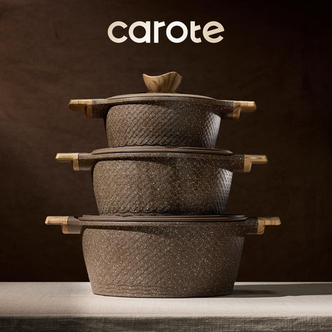 CAROTE sartén salteado de 4,3 litros con tapa para recetas rápidas