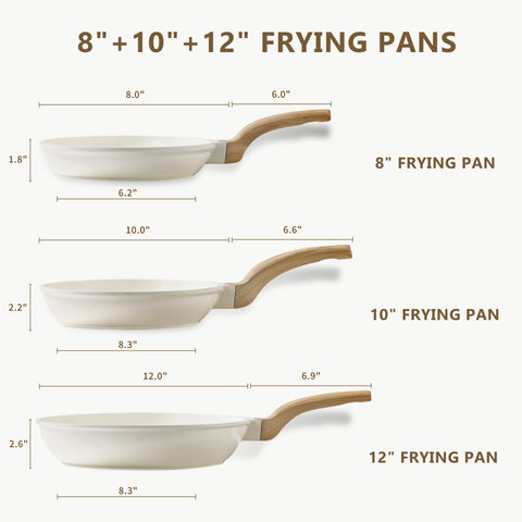 CAROTE sartén superficie antiadherente granito detalle para cocción uniforme