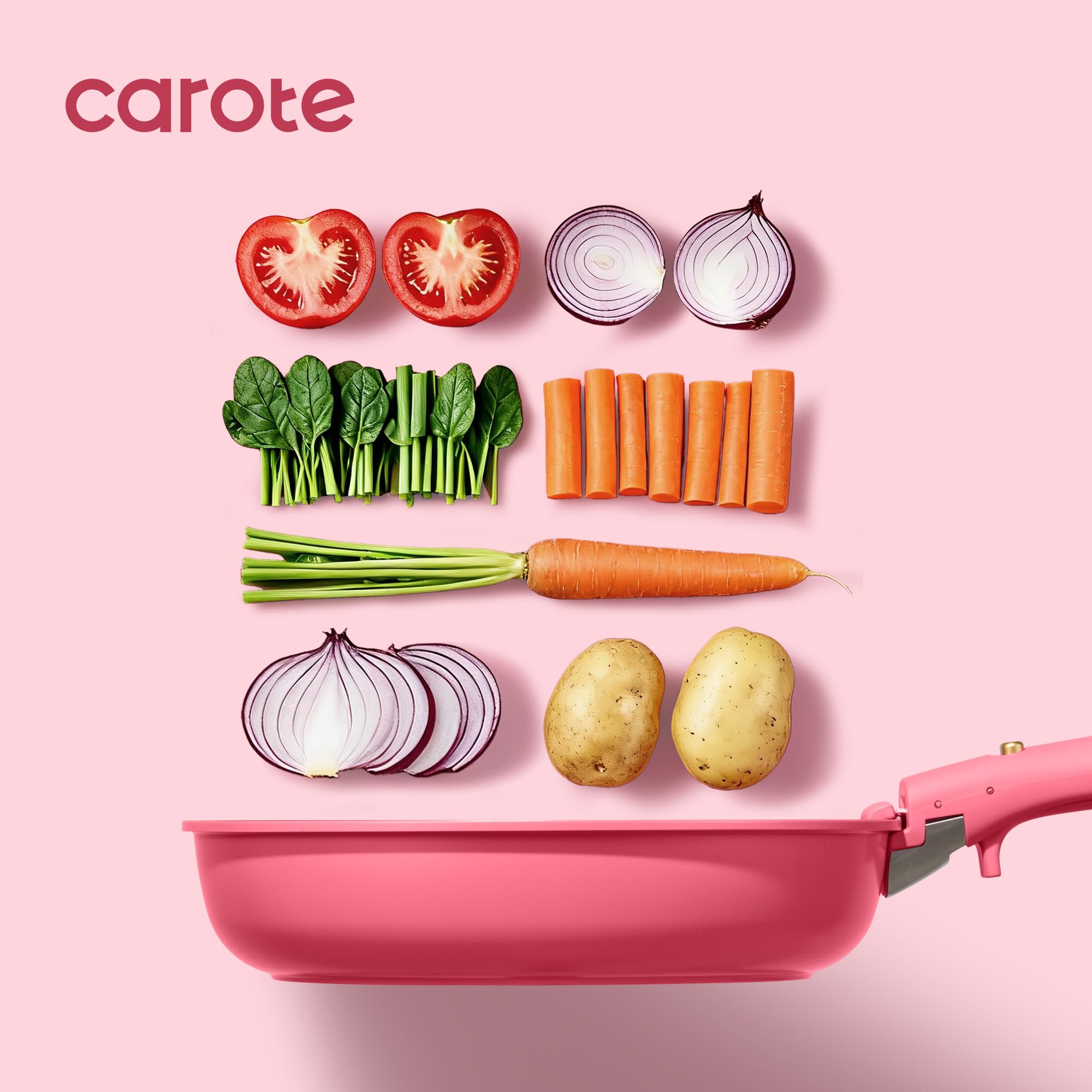 CAROTE sartenes apilables para ahorrar espacio en cocinas pequeñas