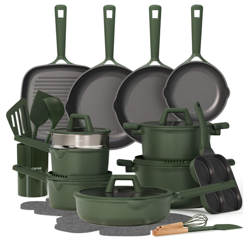 CAROTE set de 31 piezas de ollas y sartenes para cocinar con comodidad