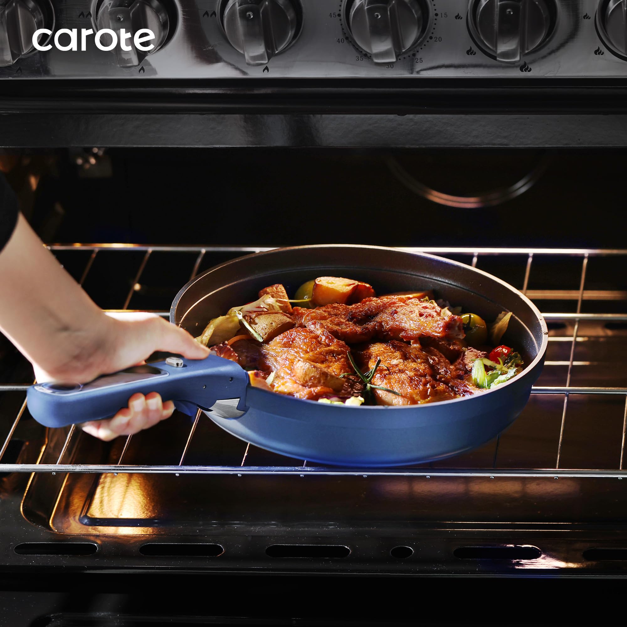 CAROTE tapas de silicona 8-10 pulgadas para sellar alimentos