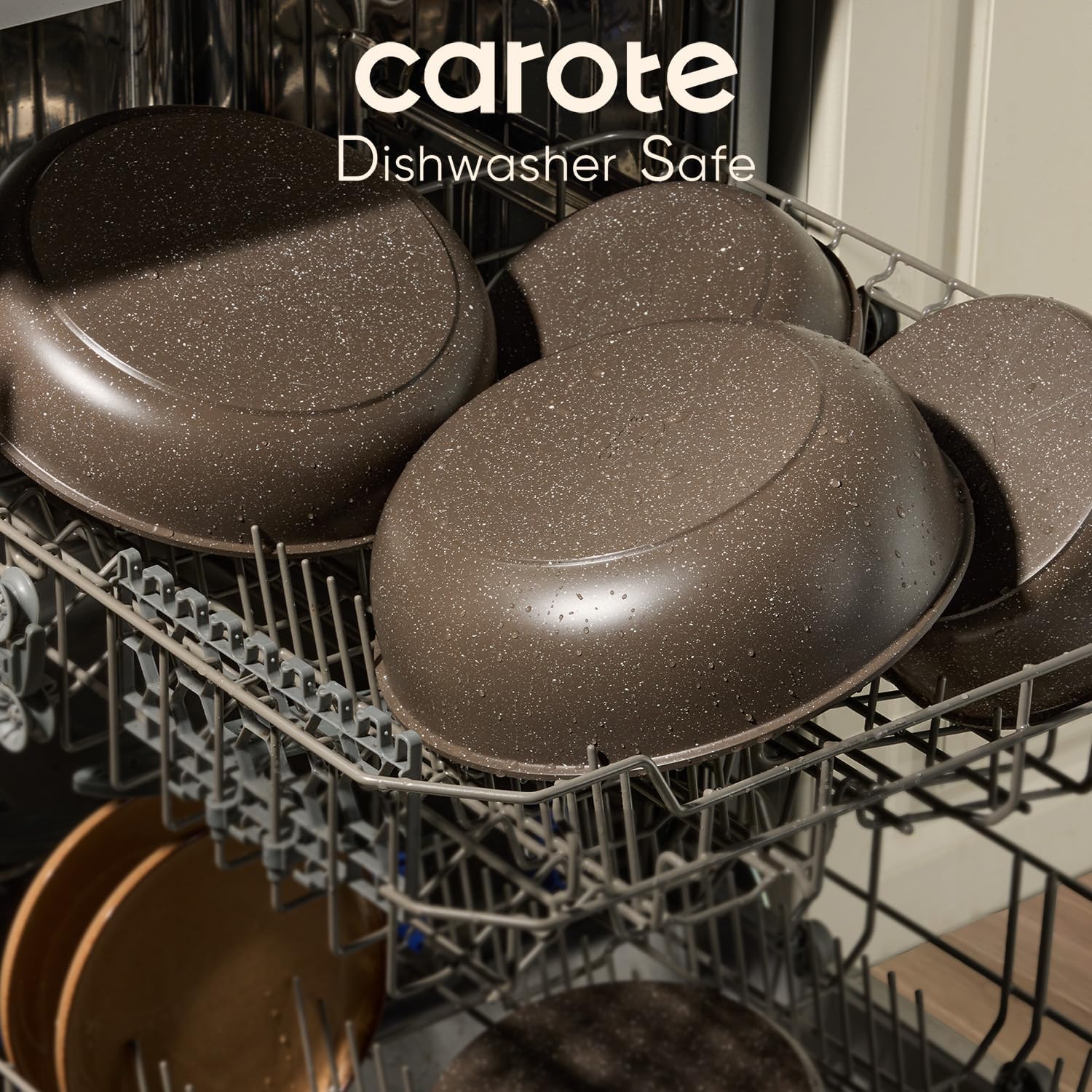 CAROTE tapas de vidrio con borde de silicona para cierre hermético.