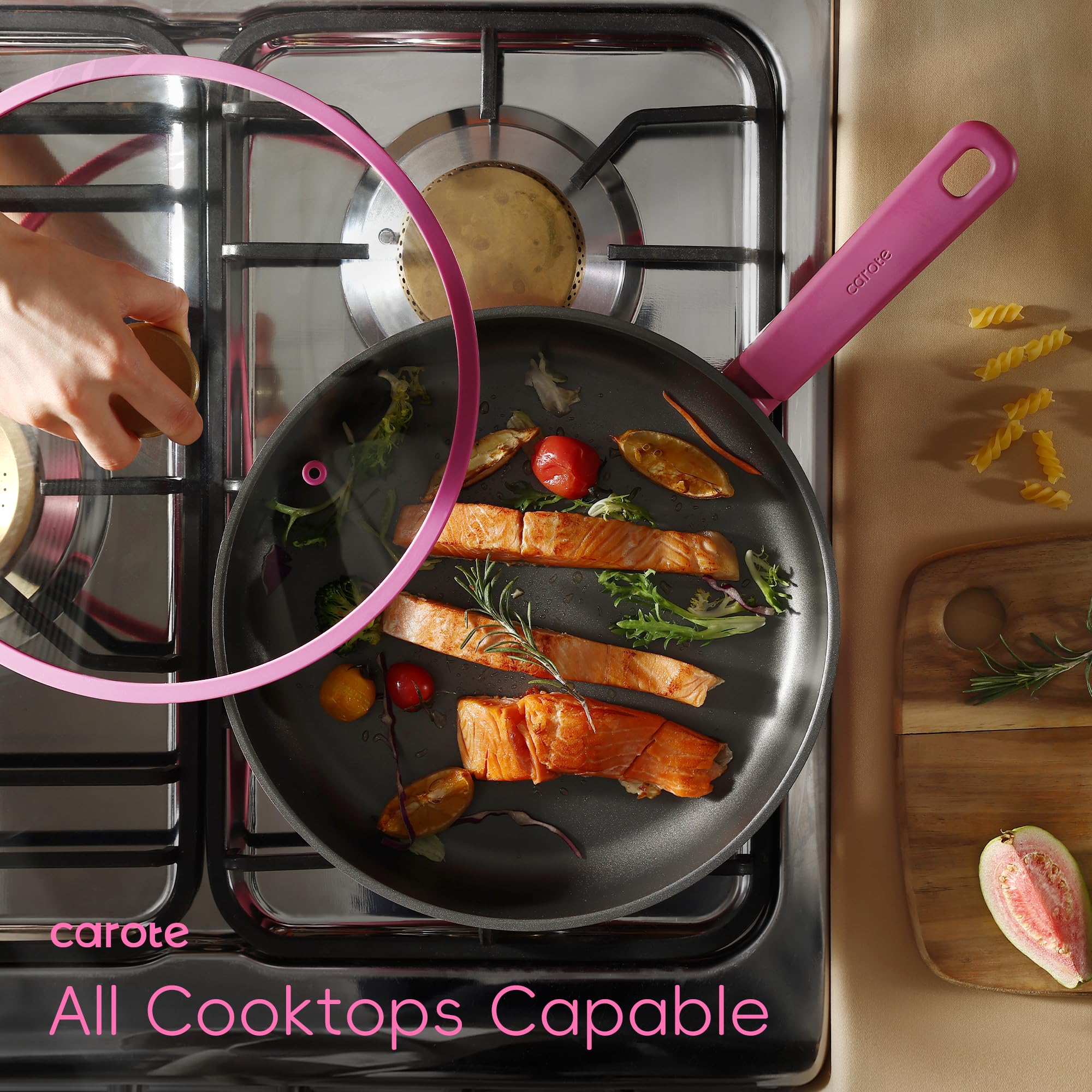 CAROTE utensilios de silicona para cocinar sin rayar superficies