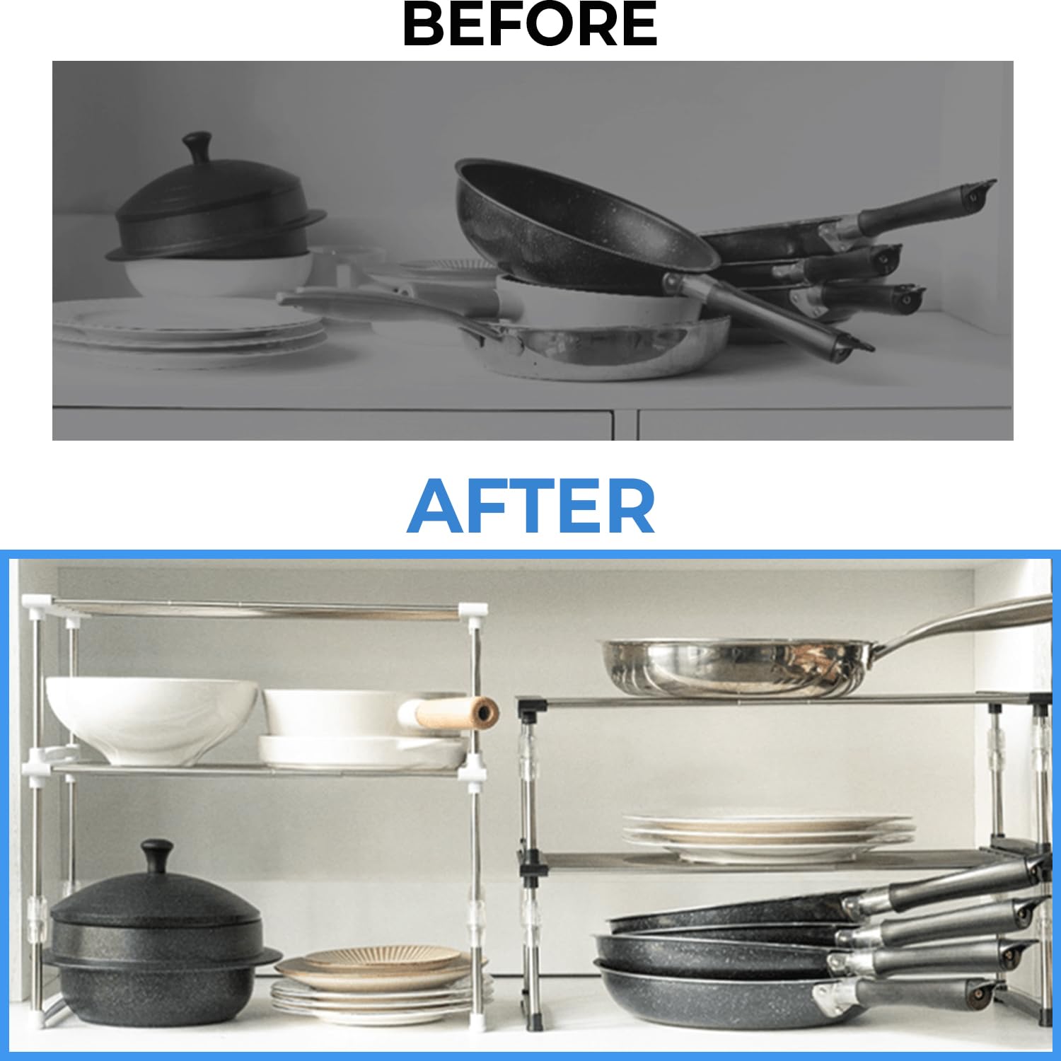 Carrotez estante de mostrador multipropósito para utensilios y libros de cocina.