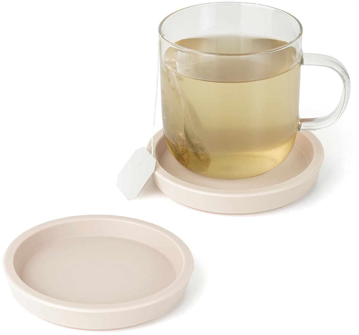 Carrotez posavasos de silicona gruesa marfil para bebidas: protege la mesa.