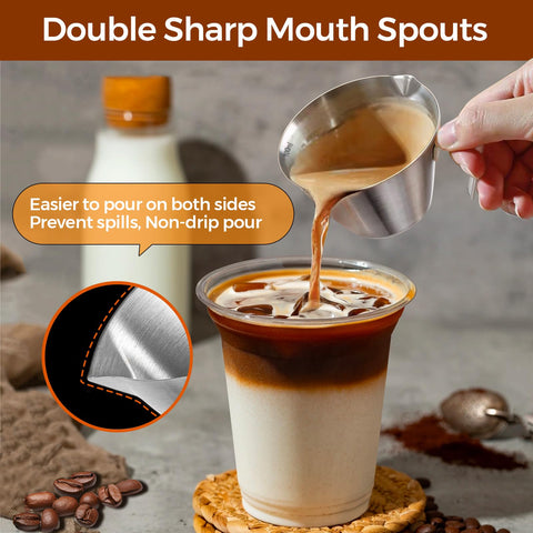 Carrottimes taza espresso escala doble en ml y oz para medir con exactitud.