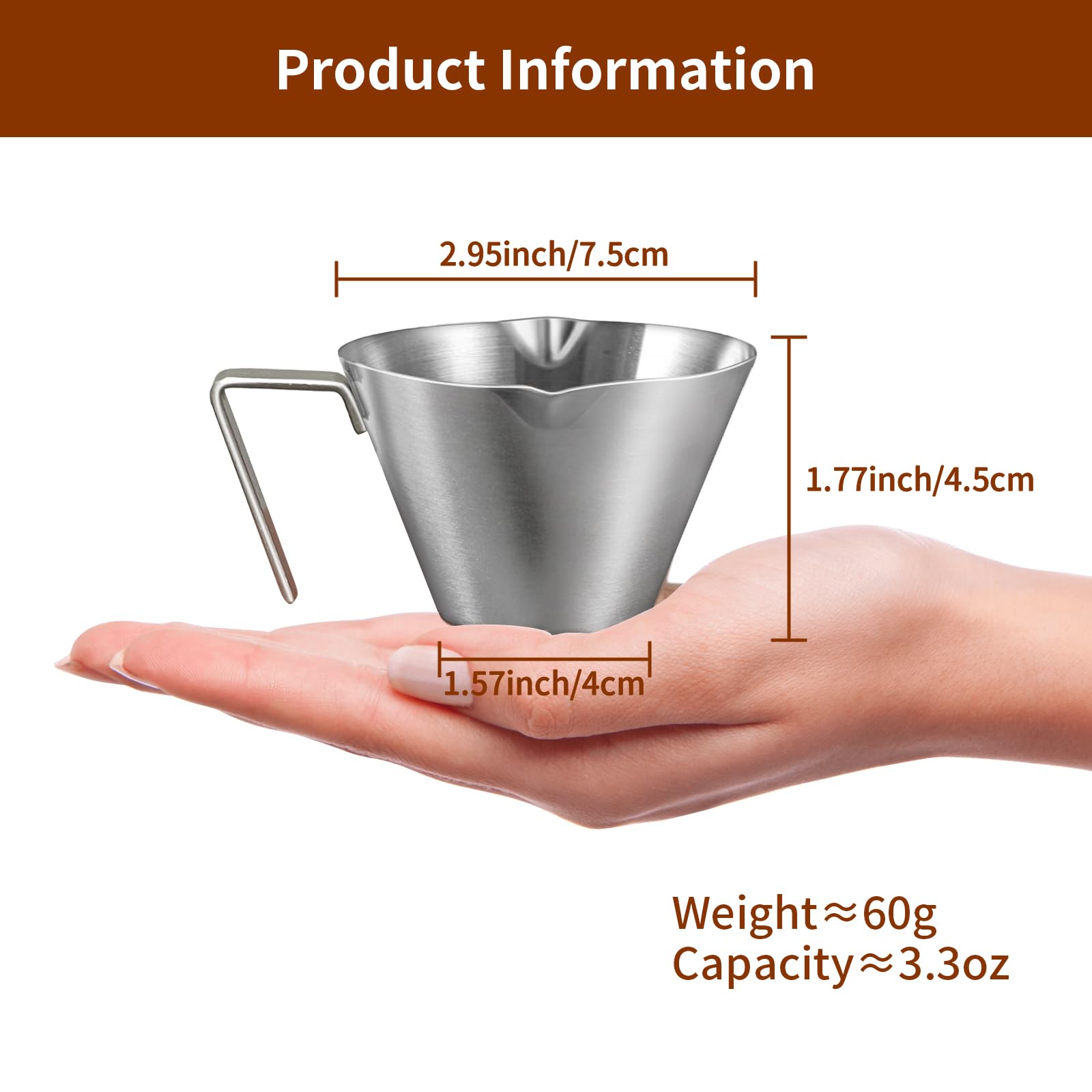Carrottimes taza espresso apta para lavavajillas y limpieza fácil.