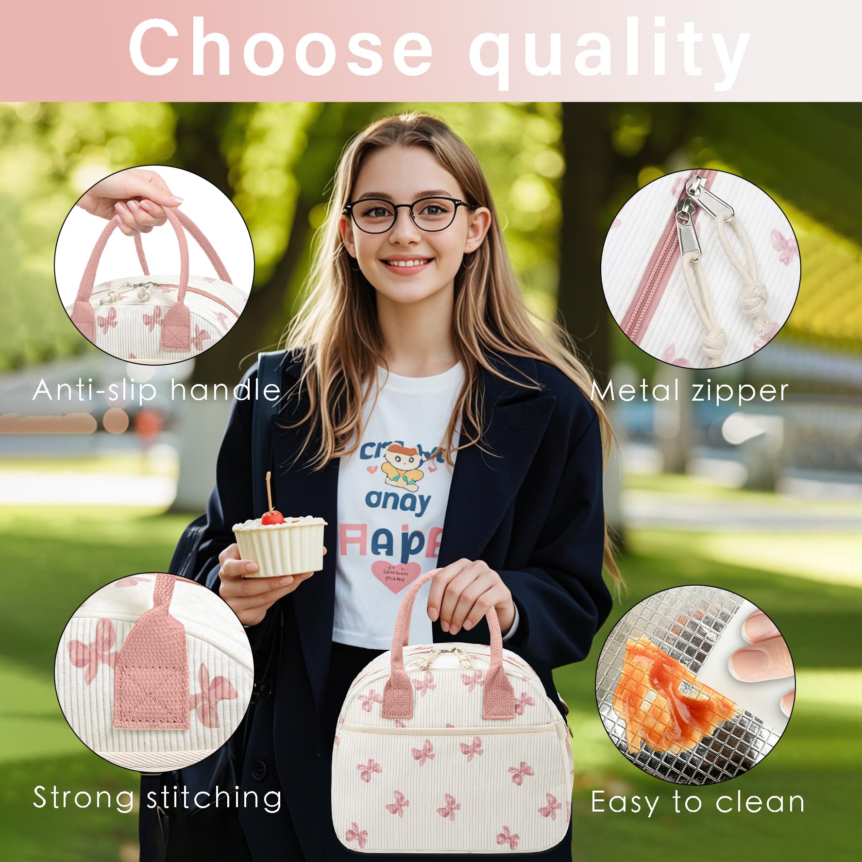 Carry Bloom lonchera con aislamiento triple que mantiene la comida estable