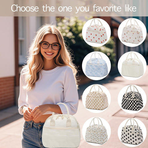 Carry bloom lonchera pana beige: regalo práctico para mujeres.