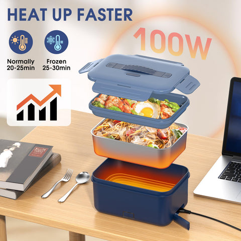 Carsolt calentador de alimentos rápido, 100W, para comidas caseras.