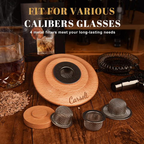 Carsolt virutas de manzana para cocteles con humo natural
