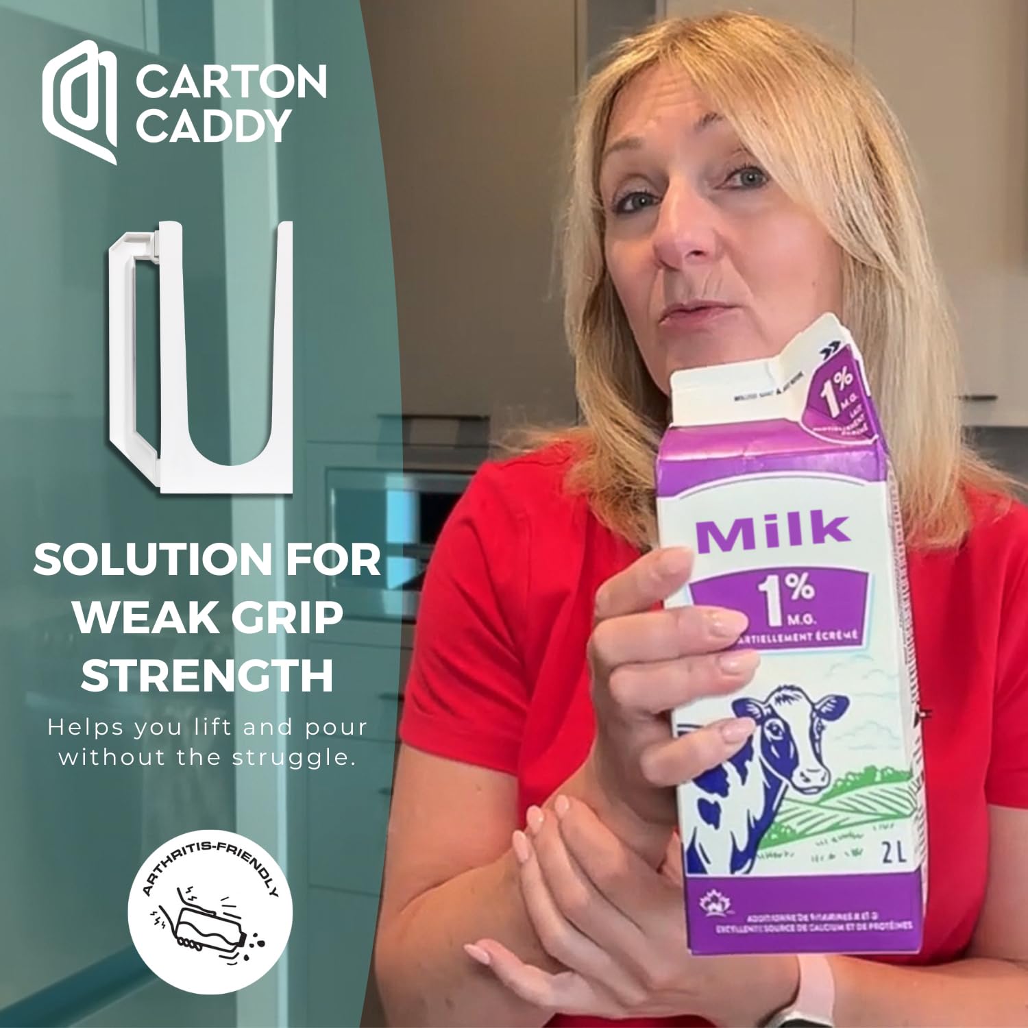 Carton Caddy XL apto para lavavajillas facilita la limpieza diaria