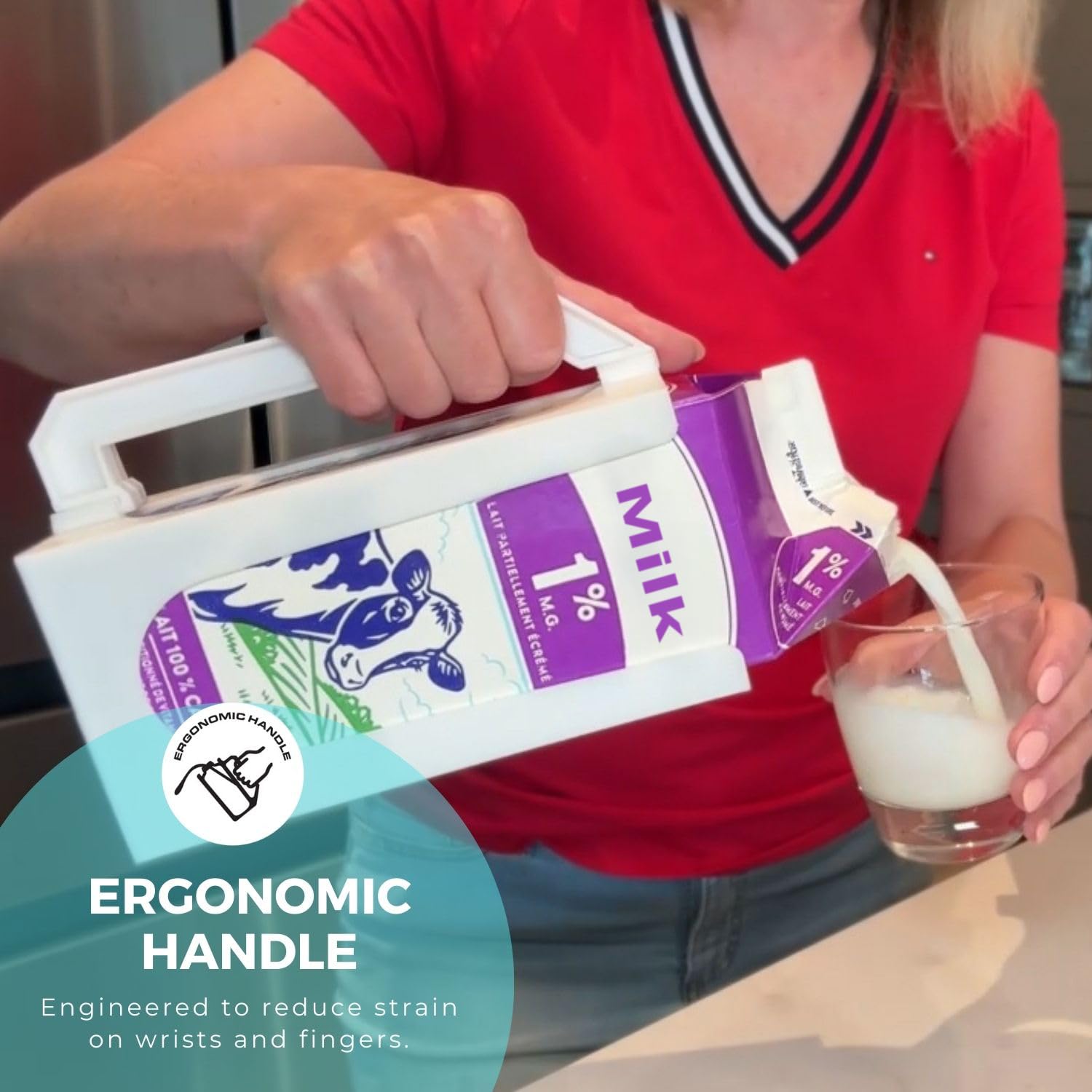 Carton Caddy XL pensado para seniors y usuarios con agarre débil