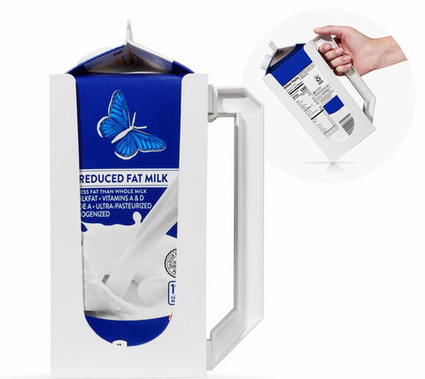Carton Caddy XL porta-zumo medio galón con asa estable para verter sin esfuerzo
