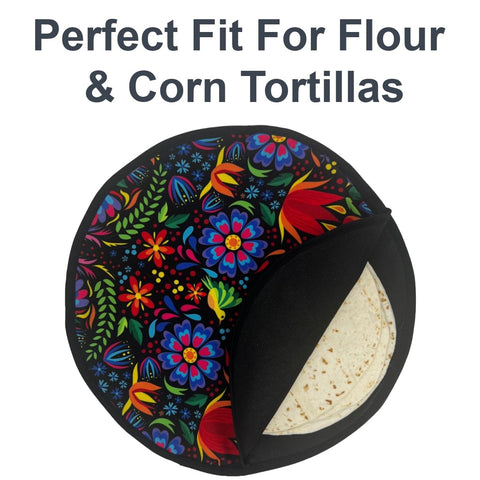 Casa de Queta tortillero para harina: mantiene suaves las tortillas durante la comida