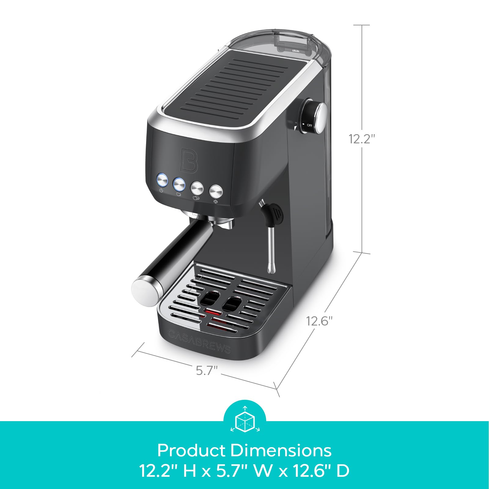 Casabrews 3700: accesorios incluidos para empezar a preparar café.