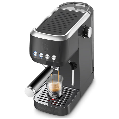 Casabrews 3700: vista frontal para espresso en casa, estilo y rendimiento.