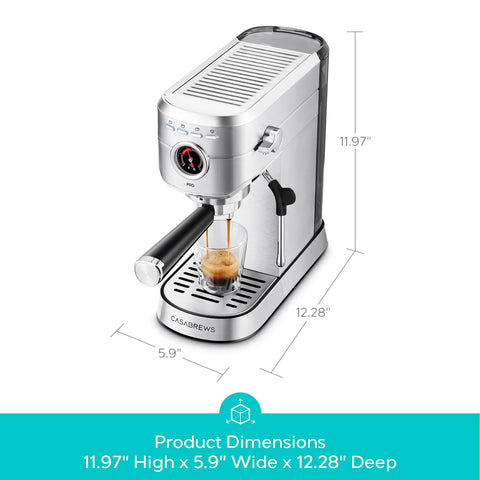 CASABREWS 5418 PRO diseño compacto: encaja en cocinas pequeñas sin perder rendimiento.