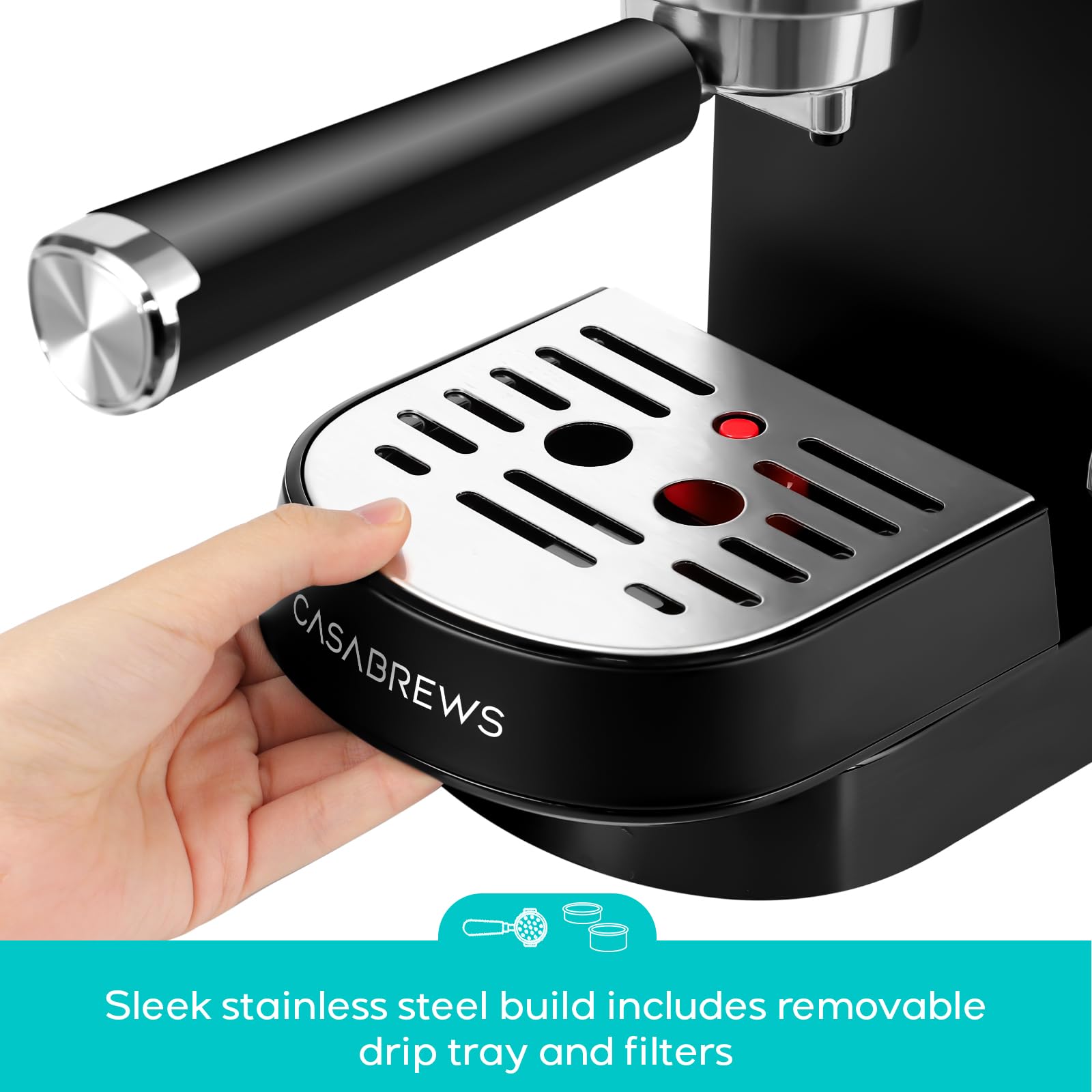 CASABREWS CM5418: diseño compacto perfecto para cocinas pequeñas.