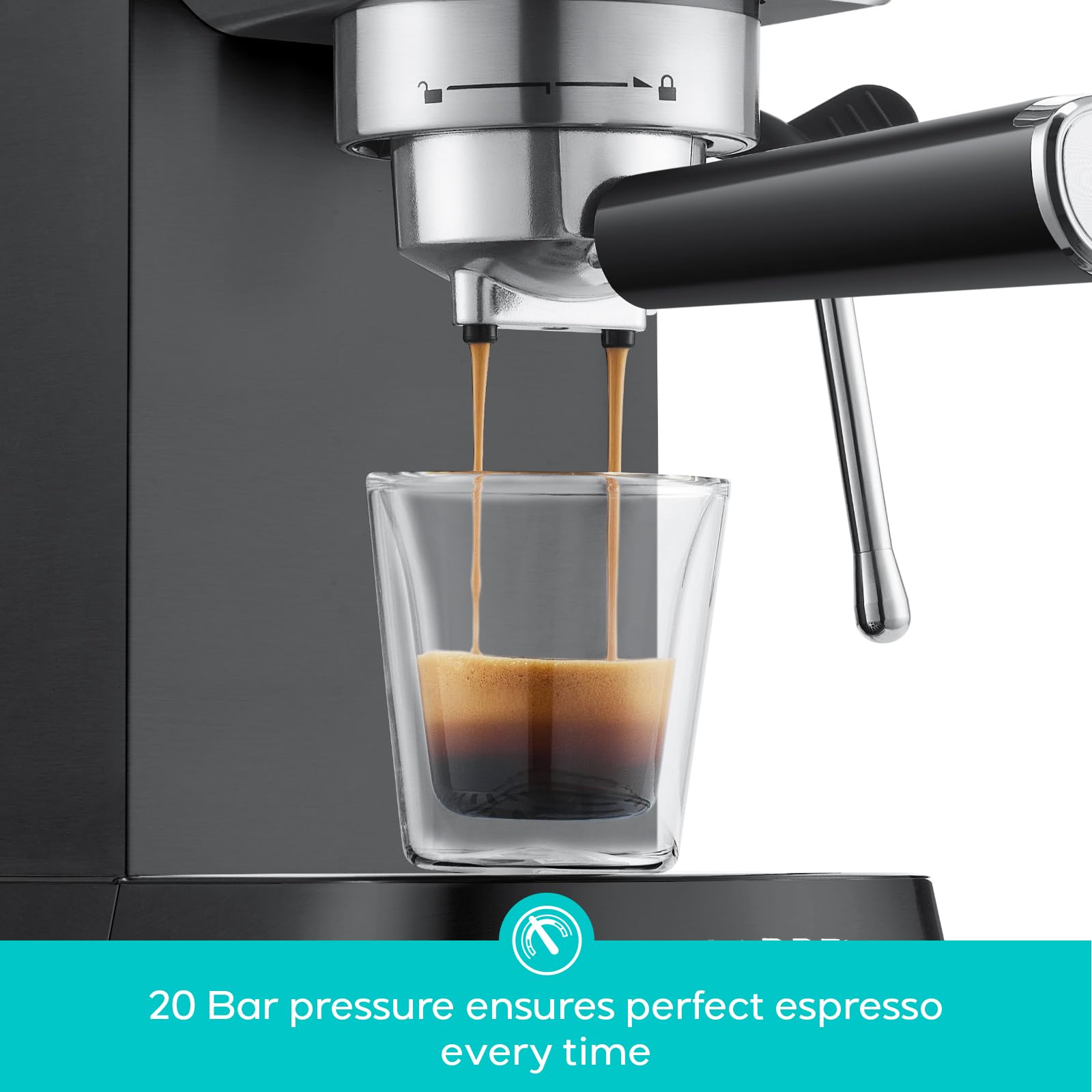 CASABREWS CM5418: espumador de leche integrado ideal para cappuccinos cremosos.