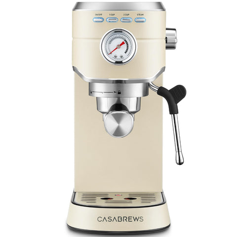 La máquina CASABREWS CM5418 espresso 20 bar brinda crema aromática en casa.