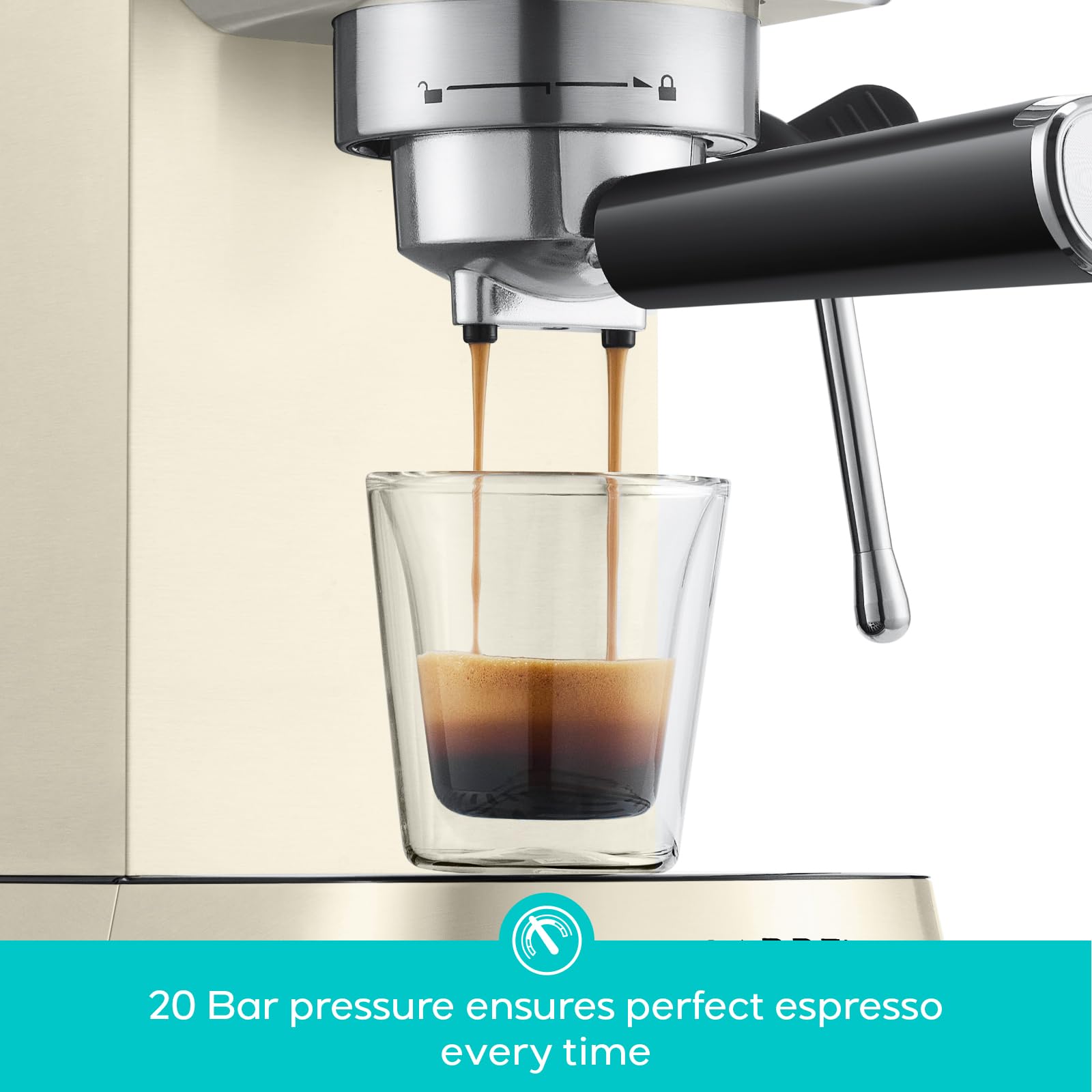 Vaporizador de leche de la CASABREWS CM5418 para leche cremosa y latte art.
