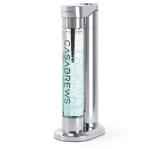CASABREWS EDGE: máquina de soda en acero inoxidable para uso diario en la cocina