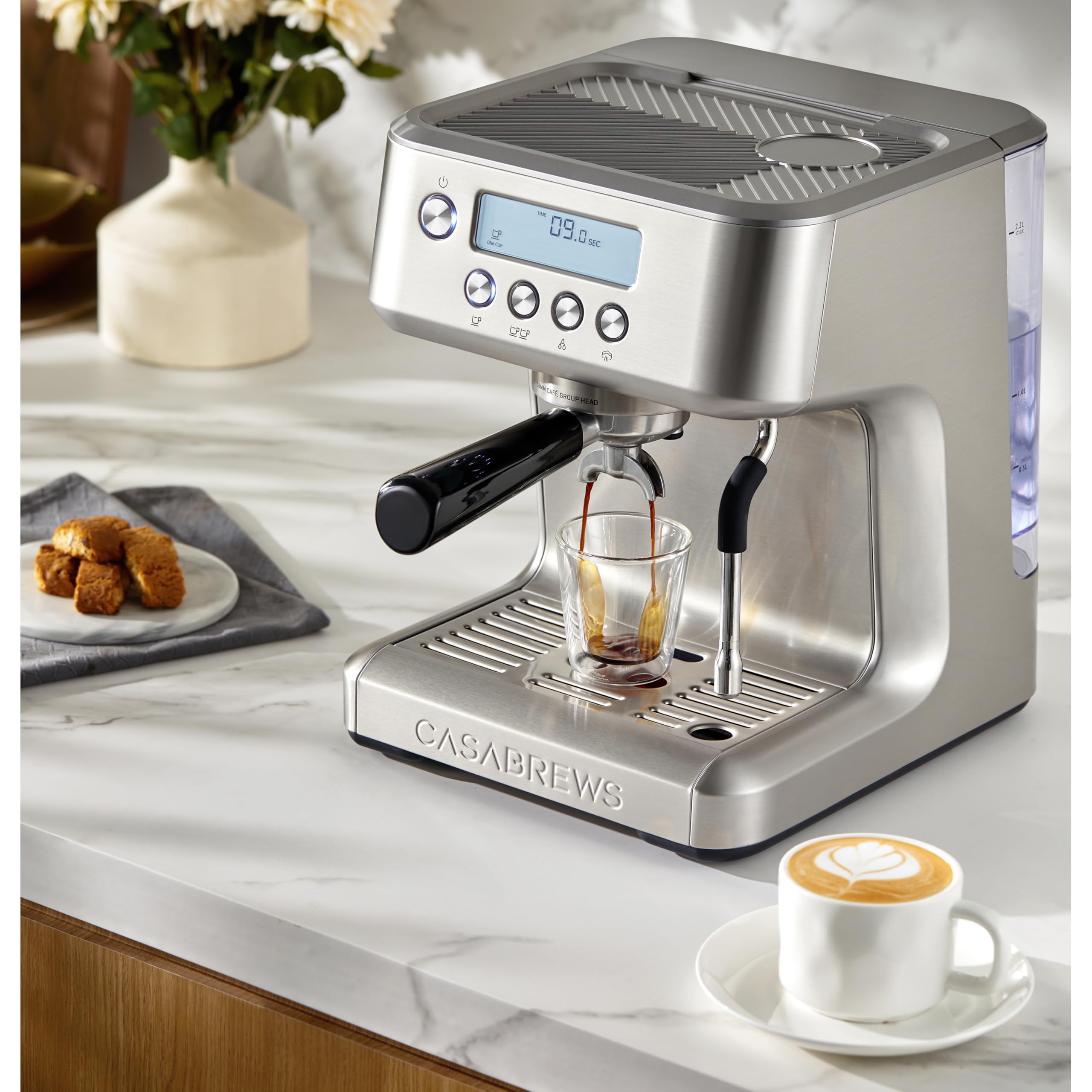 CasabREWS Ultra Espresso espumador de leche profesional para bebidas cremosas