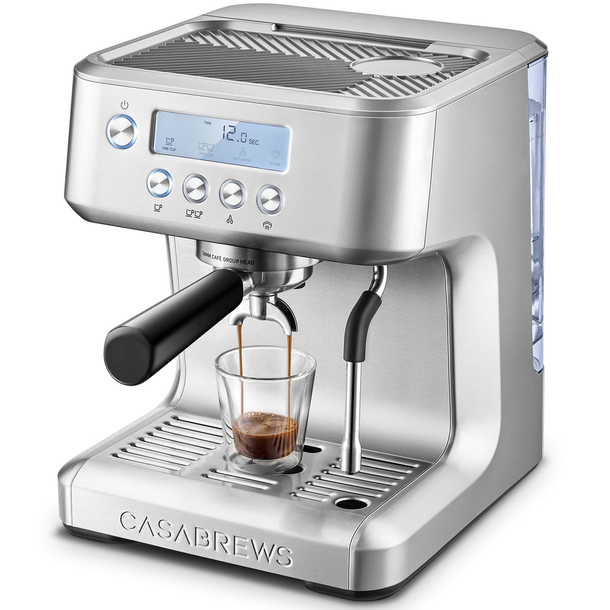 CASABREWS Ultra Espresso con pantalla LCD para una extracción rápida en casa