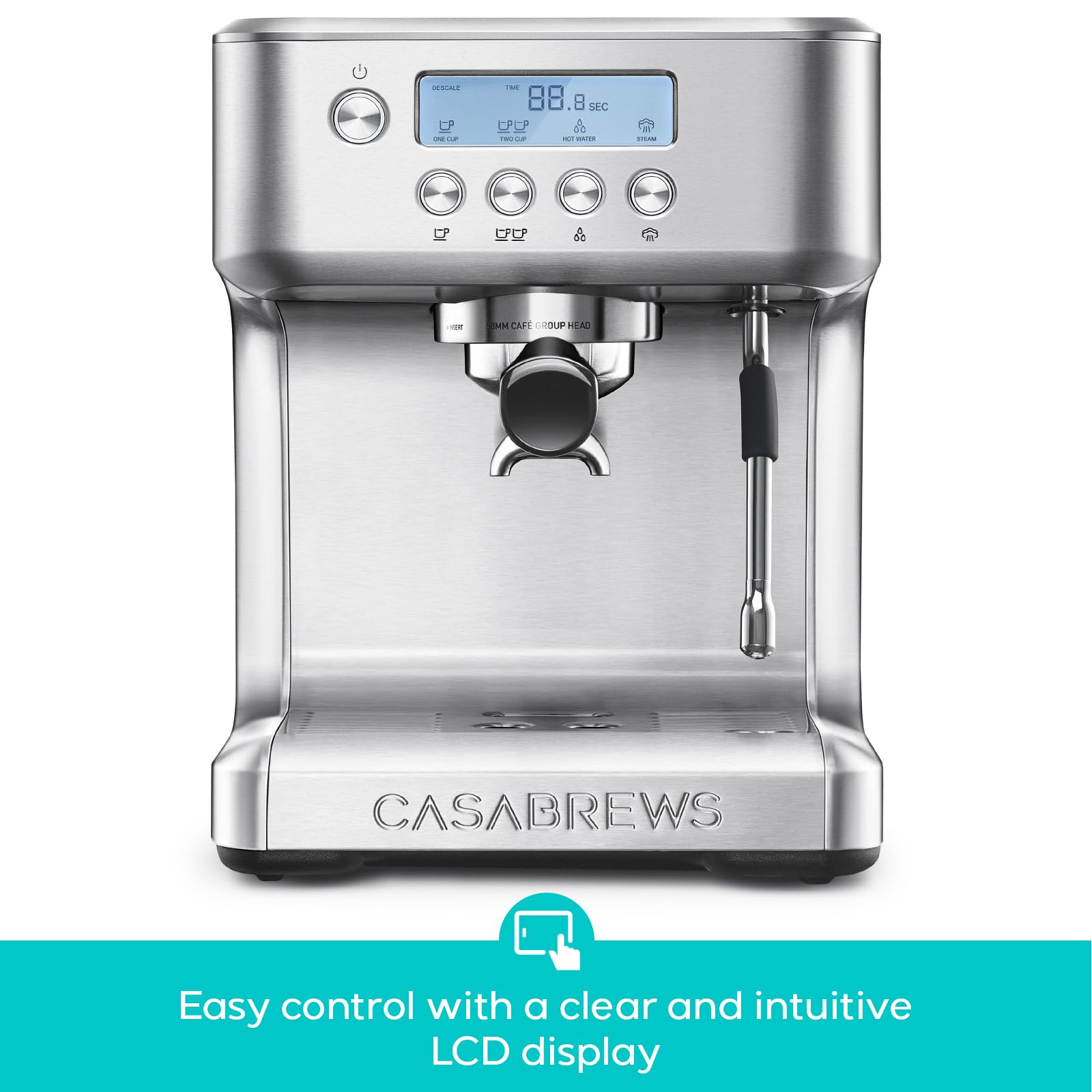 CasabREWS Ultra Espresso tanque de agua de 2,2 litros para sesiones largas