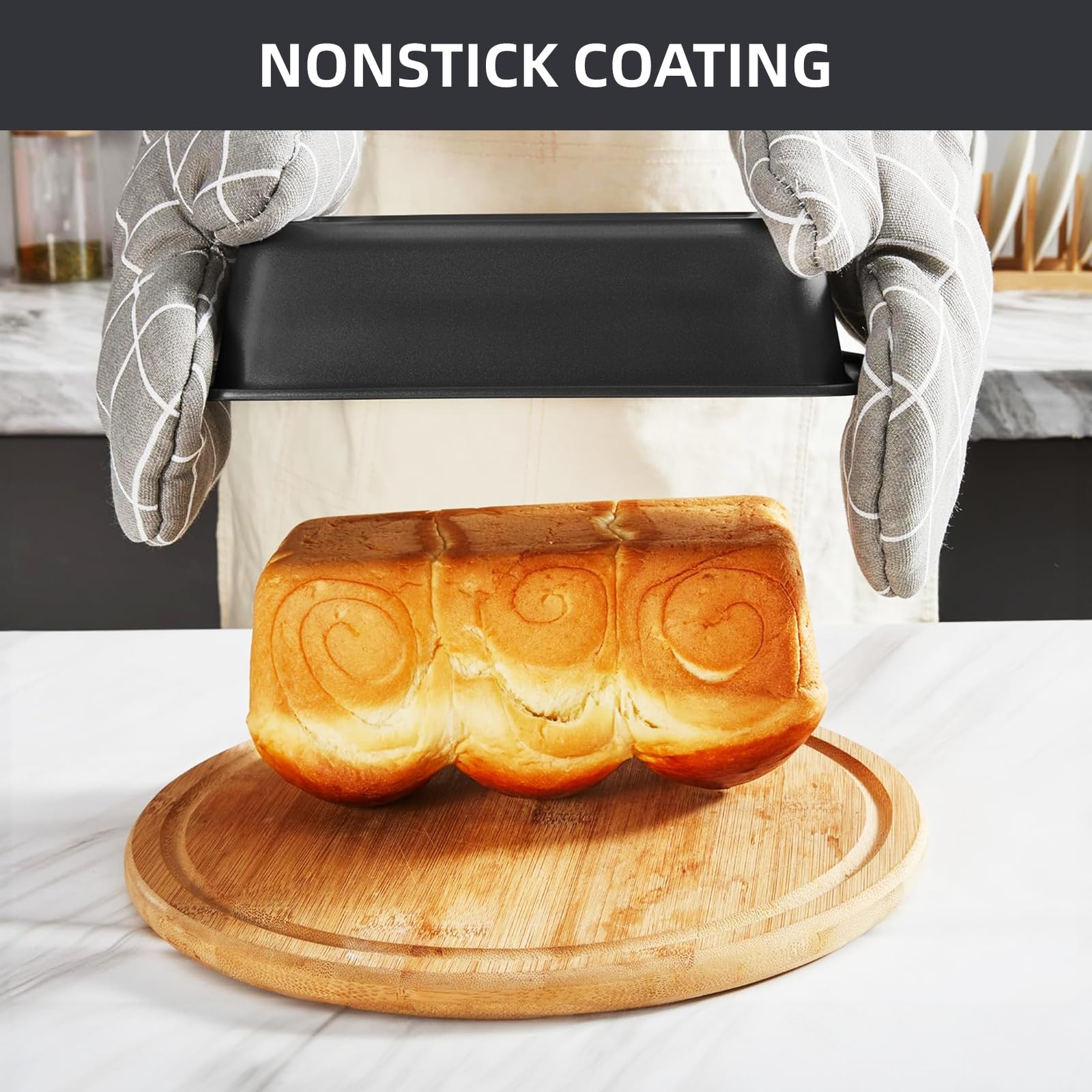 CasaCulina molde para pan de molde antiadherente, desmolaje limpio